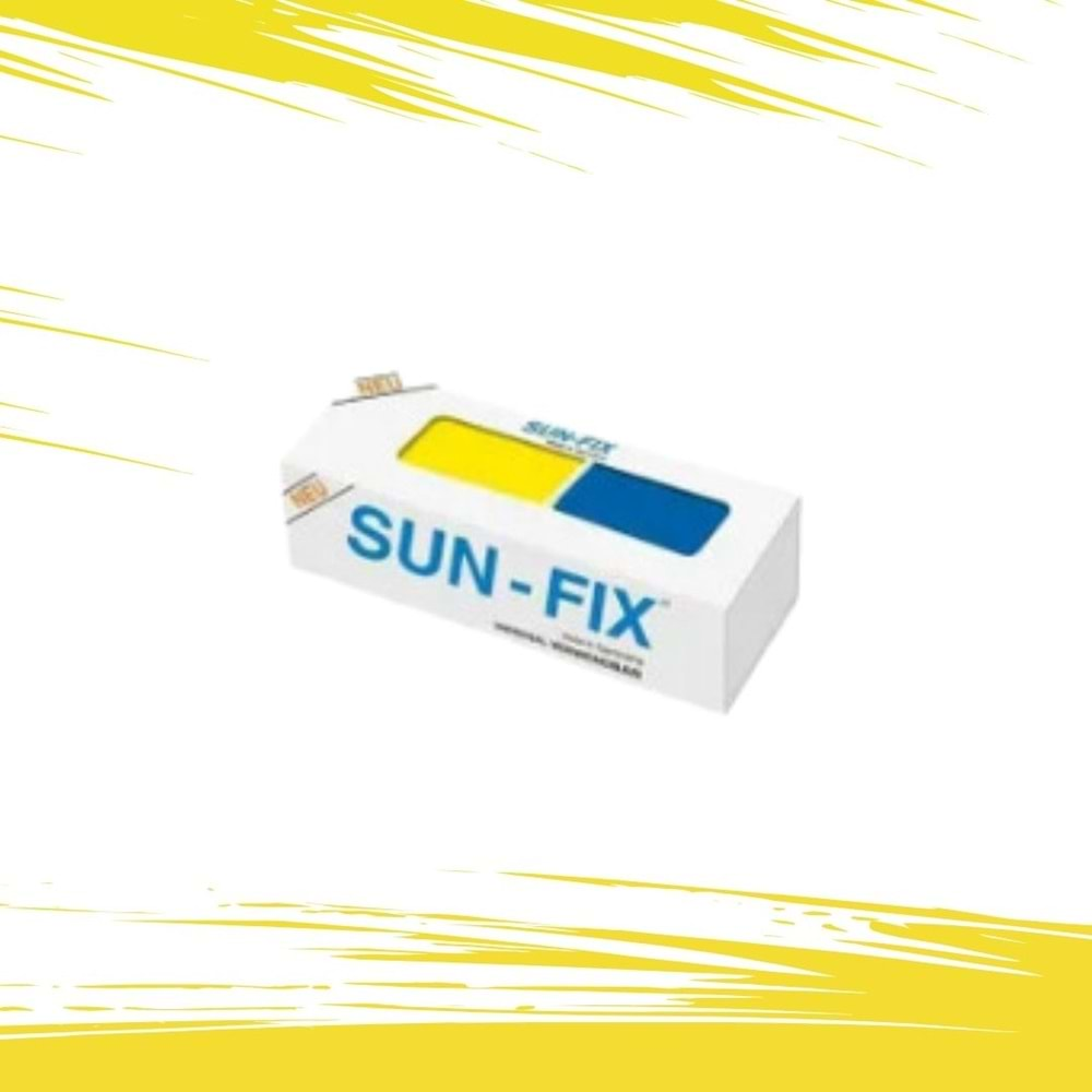 SUN-FİX YAPIŞTICI-İKİLİ KARIŞIM-40 GR-SUNFİX-MAVİ-SARI