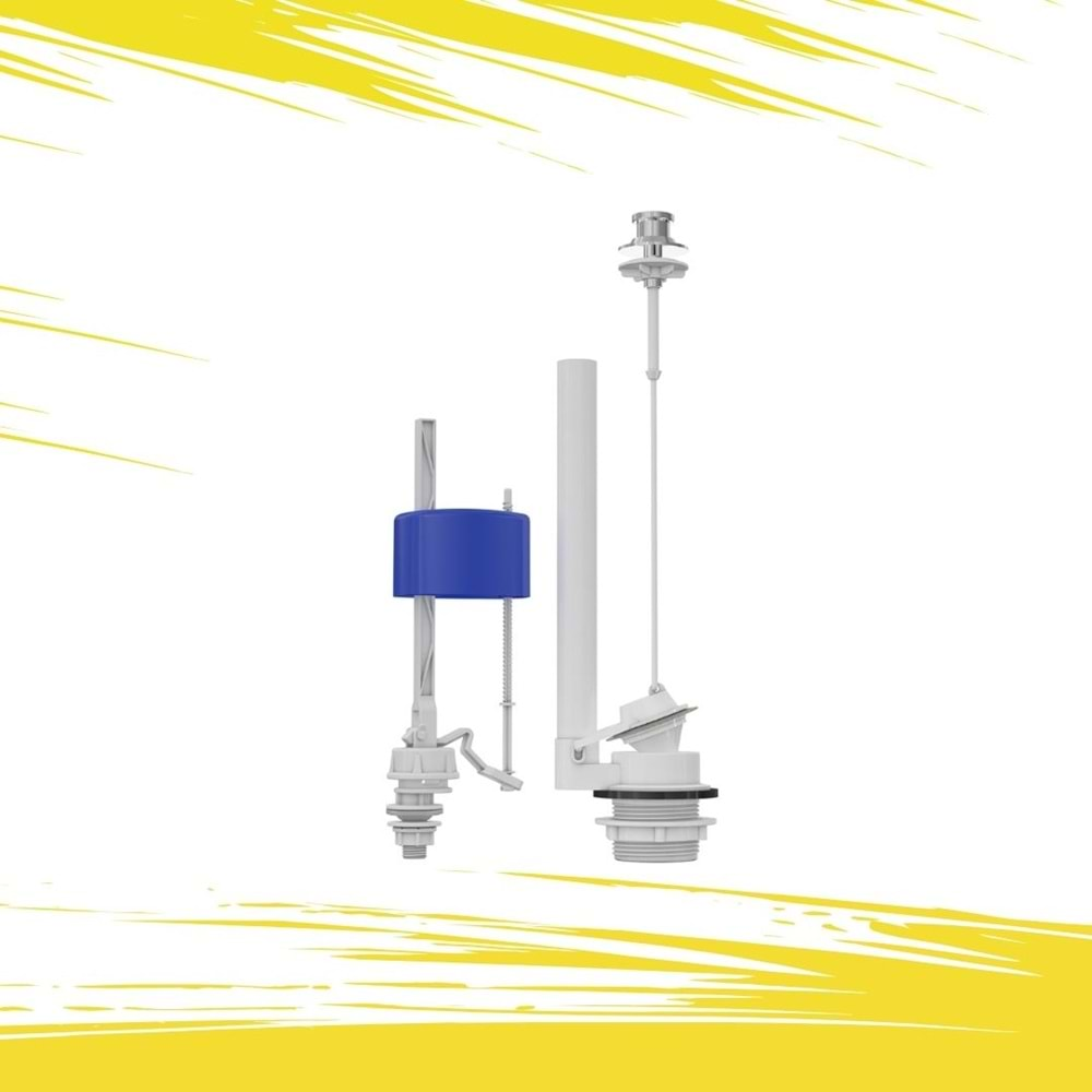 NİYAGARA ÇEKMELİ-PLASTİK-12 LT-ECOLOGİC-BEYAZ