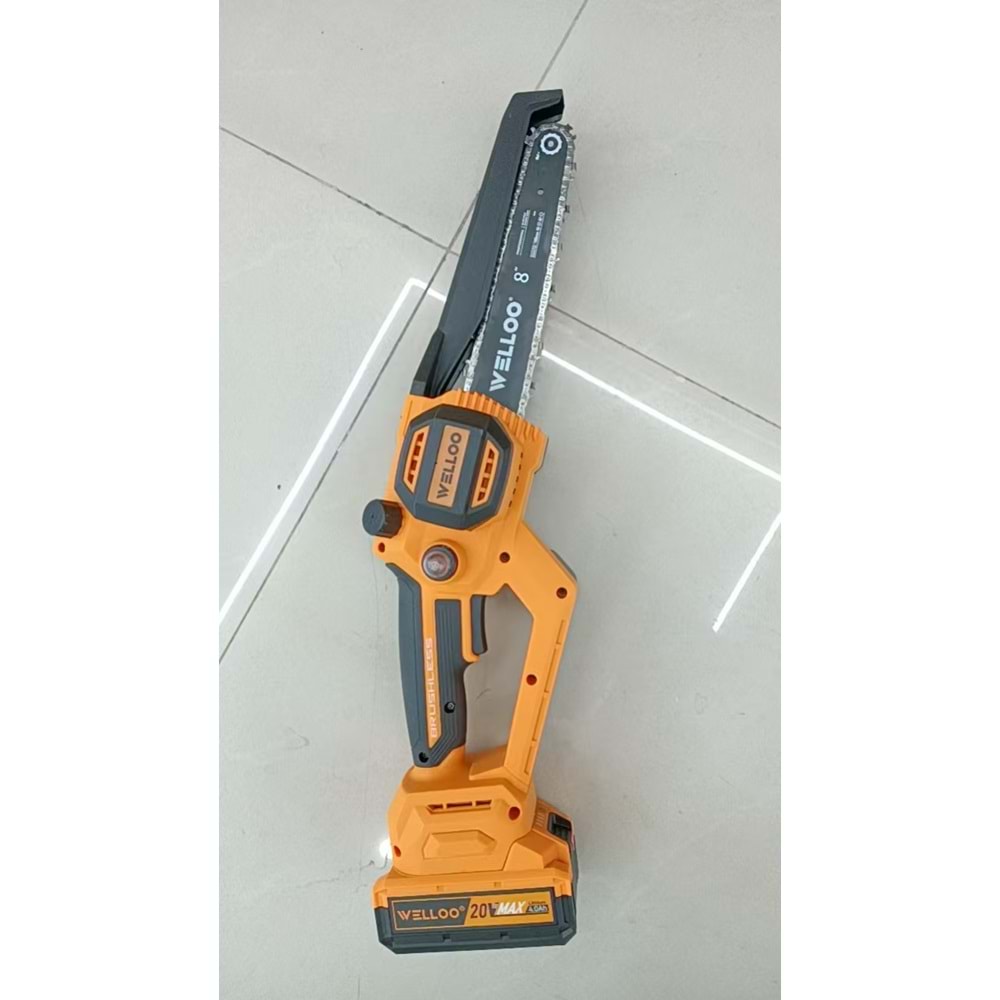 ŞARJLI DAL TESTERESİ ÇİFT PİLLİ 20 V 4.0 Ah WELLOO 8 İNÇ