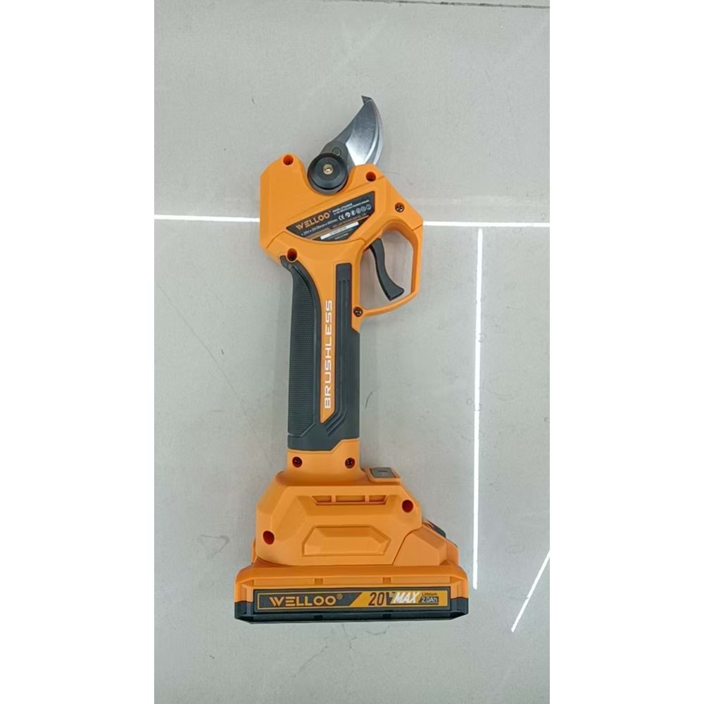 ŞARJLI DAL BUDAMA ÇİFT PİLLİ 20V 4.0 A.h WELLOO