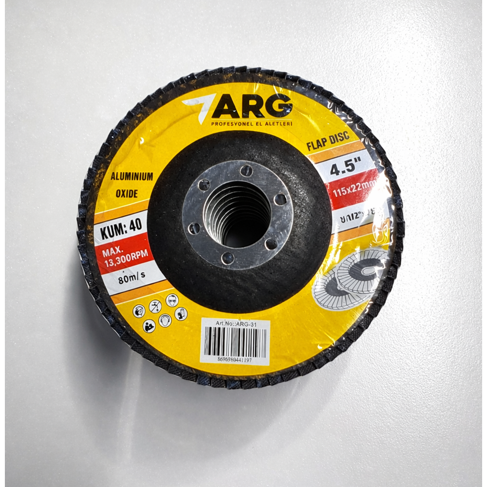 FLAP DİSK ZIMPARA-KAPORTA-115*60 KUM-ARG-SİYAH