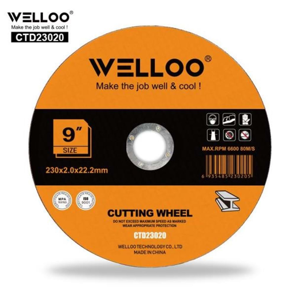 DEMİR KESME TAŞI İNOX 230*2,0*22,2 MM WELLO