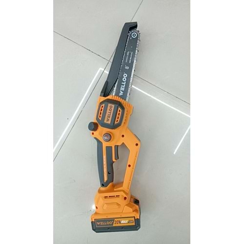 ŞARJLI DAL TESTERESİ ÇİFT PİLLİ 20 V 4.0 Ah WELLOO 8 İNÇ