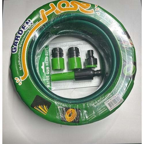 SU HORTUMU YEŞİL ÖRGÜLÜ 1/2 15 MT GARDEN HOSE