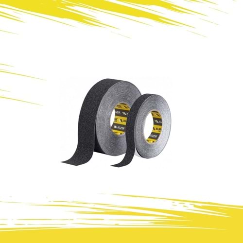 MERDİVEN KAYDIRMAZLIK BANDI-YAPIŞKANLI-50*15 MT-ARG-SİYAH