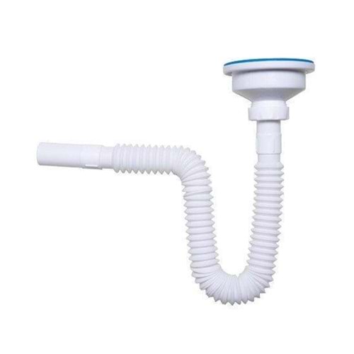 EVYE SİFONU TEKLİ-ÇÖPMAK-TAŞMASIZ-SFK BEYAZ